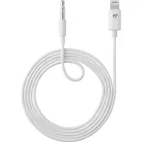 Cellularline Aux Music Lightning – 3,5 mm -kaapeli, 1 m, valkoinen