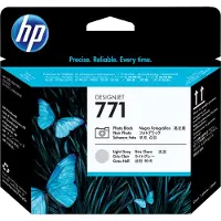 HP 771, Designjet-tulostuspää, valokuvamusta/vaaleanharmaa, DesignJet Z6200 -valokuvatulostinsarja, Lämpömustesuihkutulostin, Musta, CE020A, Sin...