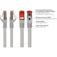 Alcasa electronik Good Connections patch cable - 5 m - grey - Harmaa - 5m