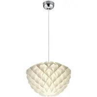 TRIO Riippuvalaisin Trio Tilia Ø400x1500 mm valkoinen