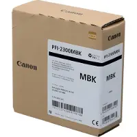 Canon PFI-2300 MBK, Musta, Väriainepohjainen muste, 330 ml, 1 kpl, Kertapakkaus