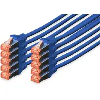 Digitus CAT 6 S-FTP PATCH CORD, CU, LSZH AWG 27/7, LENGTH 2 M, 10 PIECES, COLOR BLUE (DK-1644-020-B-10)