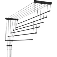 Kadax Kuivausteline kattoon, 6 tankoa, 140 cm