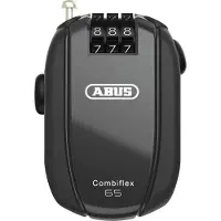 ABUS Combiflex StopOver 65, vaijerilukko, musta