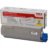 OKI 43865721 Värikasetti keltainen 6.000 sivua