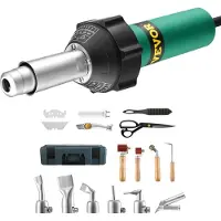 Vevor Kuuman ilman muovihitsauslaite 1600 W 17 lisävarusteella (PVC, TPO, vinyyli)