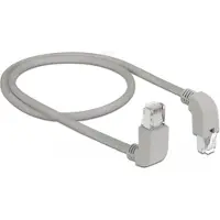 DeLOCK 85861, 0,5 m, Cat6, S/FTP (S-STP), RJ-45, RJ-45, Harmaa