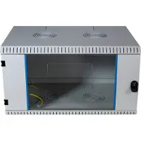 PROCABLE Elektronik 691718VGR.60, Seinään asennettava laitekehikko, 18U, 50 kg, Harmaa