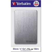 Verbatim Store 'n' Go Slim ulkoinen kiintolevy - 1 Tt - USB 3.2 Gen 1 - Harmaa