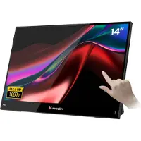 Verbatim Portable LIGHT 14" Full HD, IPS -kannettava näyttö, Touch, HDR, USB-C hub