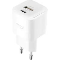 Swissten GaN 1xUSB / 1xUSB-C 20W laturi