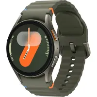 Samsung Vihreä Galaxy Watch7 40 mm pyöreä kasvokello, 1,31 tuuman kosketusnäyttö, 4G-yhteys, WiFi 5,