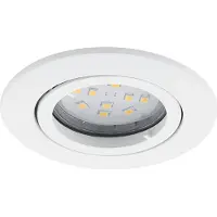 Eglo Uppospotti Eglo Tedo Ø 80 mm Valkoinen