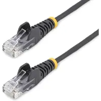 StarTech.com U/UTP Cat6 Slim laitekaapeli, LSZH, 0,5m, musta