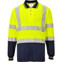 Portwest S279 kaksivärinen pitkähihainen polo