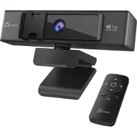 J5CREATE 4K Ultra HD Webcam 5x Digital Zoom