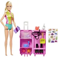 Barbie Voit Olla Blondi Meribiologi-nukke
