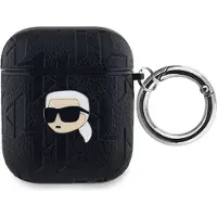Karl Lagerfeld Monogram Karl Head musta AirPods-kotelo