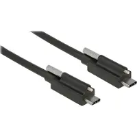 DeLOCK – Cable SuperSpeed USB 10 Gbps (USB 3.2 Gen 2) USB Type-C male > USB Type-C male 1 m black (83719)