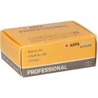 Agfa 110-853482, Kertakäyttöinen akku, AA, 1,5 V, 10 kpl, Harmaa, Punainen, Valkoinen, Keltainen, 50,5 mm