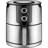 Unold XL 58655, 5 l, 1 kg, 1400 W, airfryer, musta, Stainless steel