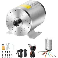 Vevor 1800W sähköinen harjaton tasavirtamoottorisarja - 48V 4500rpm moottori päivitetyllä nopeudensäätimellä, kaasukahvasarja karting-autoihin, sähköpyörään, moottoripyörään, skootteriin