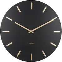 Karlsson Wall Clock Charm - Black - 45CM