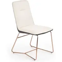 Halmar 4 tuolin setti K390, kermanvärinen/harmaa