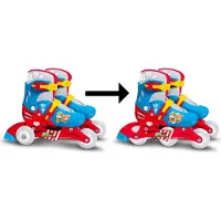 Ryhmä Hau Stamp Paw Patrol Säädettävät 2-in-1 Rullaluistimet Koko 27-30, Sininen/Punainen