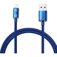 Baseus Crystal Shine USB-Lightning-kaapeli, 2.4A, 1.2m (sininen)