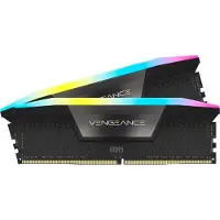 Corsair 32GB (2 x 16GB) Vengeance RGB, DDR5 6000MHz, CL40, 1.30V, musta/harmaa