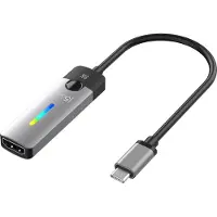J5CREATE JCA157-N - USB-C-HDMI-sovitin, Musta/Harmaa