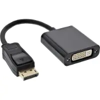 InLine Adapter Displayport to DVI M-F -adapteri, Musta