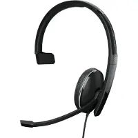 Epos ADAPT 135T USB II, Langallinen, Toimisto/puhelukeskus, 20 - 20000 Hz, 107 g, Kuulokkeet, Musta