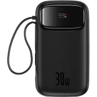Baseus QPow 2 Powerbank 30W 20000mAh, jossa on 2xUSB-C - Musta