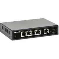Intellinet 5-portin Gigabit Ethernet PoE+ kytkin SFP portilla