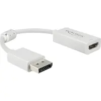 DeLOCK 63936, 0,1 m, DisplayPort, HDMI, Uros, Naaras, Suora