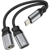 Swissten USB-C (ur) - USB-C/3.5 mm haaroitin