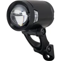 Herrmans Feu avant - - H-Black Pro - LED 200 lumens - Ohjaustangon ja haarukan asennus - Väri musta ja hopea