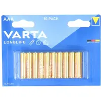 Varta Pitkäikäinen AAA / LR03 akku 10 kpl