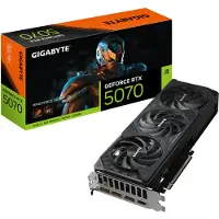 Gigabyte GeForce RTX 5070 WINDFORCE OC SFF 12G, GeForce RTX 5070, 12 GB, GDDR7, 192 bittiä, 7680 x 4320 pikseliä, PCI Express x16 5.0 (GV-N5070WF3OC-12GD)