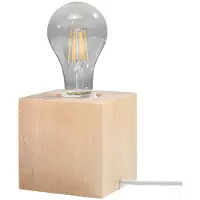 Sollux ARIZ 1 E27 PÖYTÄVALAISIN LUONNONPUUTA SL.0677