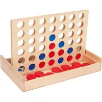 Small Foot - Four in a Line Travel Game Wood