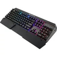 Cougar CGR-WM4MB-ATR, Langallinen, USB, Mekaaninen, QWERTZ, RGB LED, Musta, Hopea