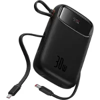 Baseus QPow 2 Powerbank 30W 20000mAh, jossa on 2xUSB-C - Musta