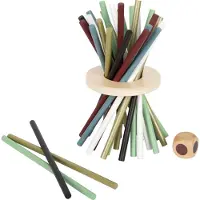 Small Foot - Wooden Mikado Vertical Game Gold Edit