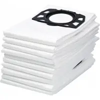 Rosfix Vaihto-osa pölynimuriin Karcher WD2 WD3 MV2 MV3 varten – 5-kerroksinen mikrokuitu, Setti 5 pölypussia ja suodatin, Mitat 42x51.5 cm