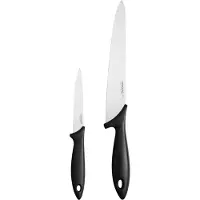 Fiskars - Essential Veitsisetti 2 osaa Musta
