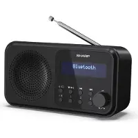 Sharp DR-P420, Kannettava, Digitaalinen, DAB, DAB+, FM, Automaattinen skannaus, Automaattinen viritys, 2 W, AAC (DRP420BK)