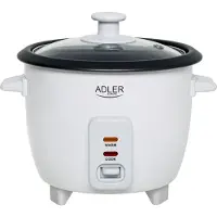 Adler AD 6418 riisinkeitin 0,6 l – kompakti riisinkeitin lämpimänäpidolla